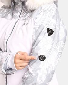 KILPI LENA-W Biela dámska lyžiarska bunda