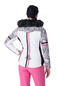 Kilpi LENA-W Bílá dámská lyžařská bunda s vyhříváním