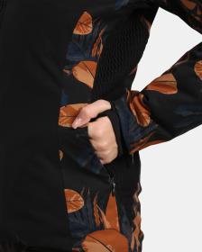 KILPI LENA-W Hnědá dámská lyžařská bunda s integrovaným vyhříváním