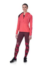 Kilpi LIGANO-W tmavo červené dámske legíny