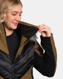 KILPI LIN-W Khaki dámská lyžařská bunda