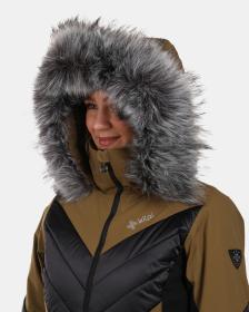 KILPI LIN-W Khaki dámská lyžařská bunda