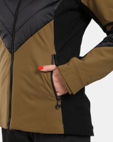 KILPI LIN-W Khaki dámská lyžařská bunda