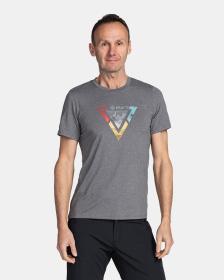 KILPI LISMAIN-M Tmavě šedé pánské tričko KILPI LISMAIN-M Tmavě šedé pánské tričko