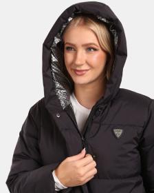 KILPI MAIRA-W Černý dámský zateplený kabát