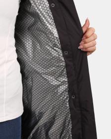 KILPI MAIRA-W Černý dámský zateplený kabát