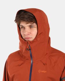 KILPI MAMBA-M Hnědá pánská hardshellová nepromokavá bunda