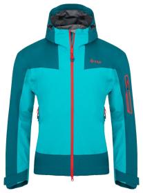 Kilpi MAMBA-M tyrkysová pánská outdoorová bunda Kilpi MAMBA-M tyrkysová pánská outdoorová bunda