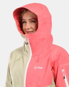 KILPI MAMBA-W Béžová dámská hardshellová nepromokavá bunda