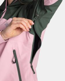 KILPI MAMBA-W Světle růžová dámská nepromokavá outdoorová bunda