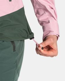 KILPI MAMBA-W Světle růžová dámská nepromokavá outdoorová bunda