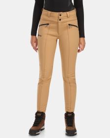 KILPI MAURA-W Béžové dámské lyžařské softshellové kalhoty KILPI MAURA-W Béžové dámské lyžařské softshellové kalhoty