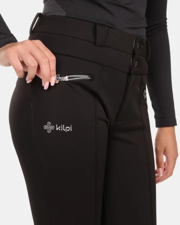 KILPI MAURA-W Černé dámské lyžařské softshellové kalhoty