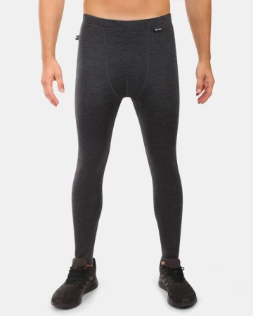KILPI MAVORA BOTTOM-M Černé pánské termo kalhoty KILPI MAVORA BOTTOM-M Černé pánské termo kalhoty
