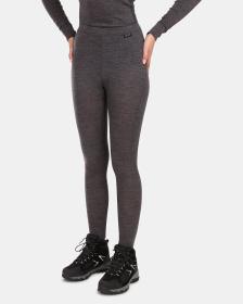 KILPI MAVORA BOTTOM-W Tmavo šedé dámske funkčné termo nohavice