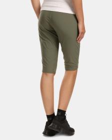 Kilpi MEEDIN-W khaki dámské outdoorové 3/4 kalhoty