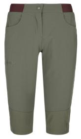 Kilpi MEEDIN-W khaki dámske outdoorové 3/4 nohavice