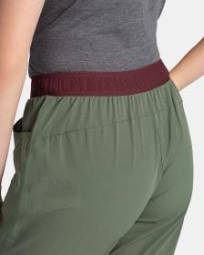 Kilpi MEEDIN-W tmavě červené dámské outdoorové 3/4 kalhoty