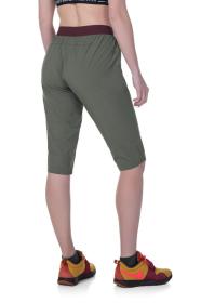 Kilpi MEEDIN-W tmavě červené dámské outdoorové 3/4 kalhoty
