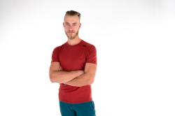 KILPI MERIN-M Tmavě červené pánské funkční triko