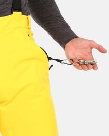 KILPI METHONE-M Žlté pánske lyžiarske nohavice