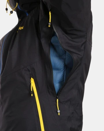 KILPI METRIX-M Černá pánská nepromokavá outdoorová bunda