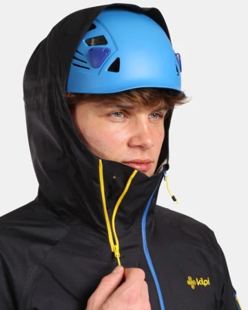KILPI METRIX-M Černá pánská nepromokavá outdoorová bunda