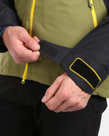 KILPI METRIX-M Zelená pánská nepromokavá outdoorová bunda