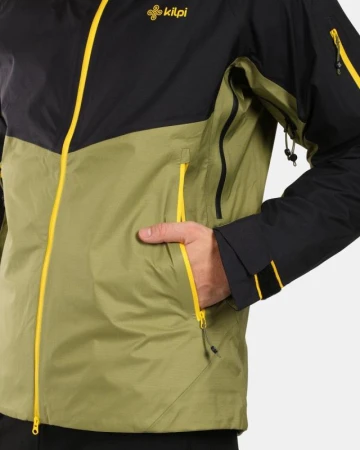 KILPI METRIX-M Zelená pánská nepromokavá outdoorová bunda