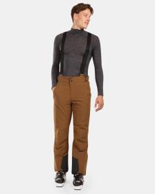 KILPI MIMAS-M Hnědé pánské lyžařské kalhoty