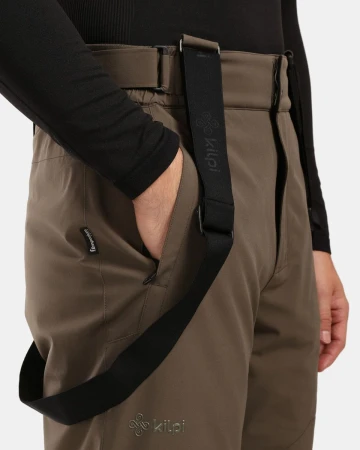 KILPI MIMAS-M Khaki pánské lyžařské kalhoty