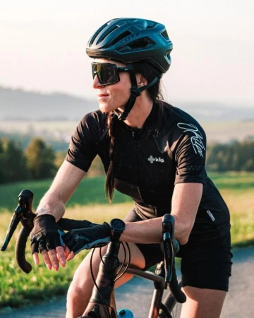 KILPI MOATE-W Černý dámský cyklistický dres POUZE 36 (VÝPRODEJ)