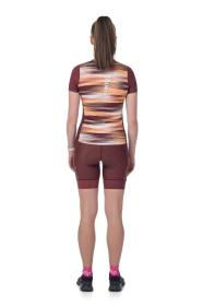 Kilpi MOATE-W tmavě červený dámský cyklistický dres