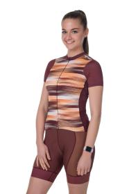 Kilpi MOATE-W tmavě červený dámský cyklistický dres