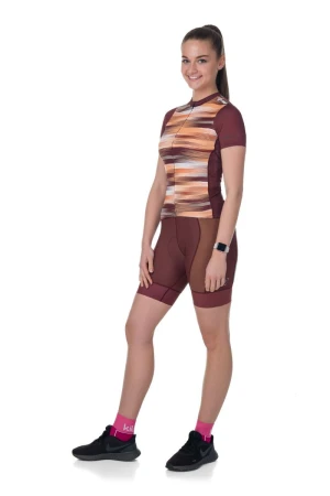 Kilpi MOATE-W tmavě červený dámský cyklistický dres
