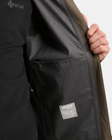 KILPI MONTANA-M Khaki pánská outdoorová bunda