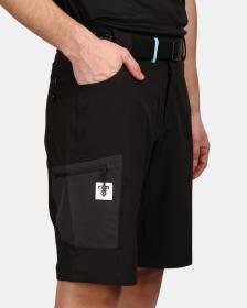 KILPI NAVIA-M Čierne pánske šortky