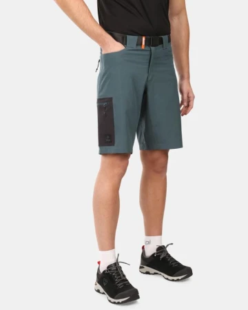 Kilpi NAVIA-M Tmavě zelené pánské outdoor šortky Kilpi NAVIA-M Tmavě zelené pánské outdoor šortky