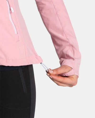 KILPI NEATRIL-W Světle růžová dámská běžecká bunda