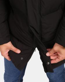 KILPI NELSON-M Černý pánský zateplený kabát