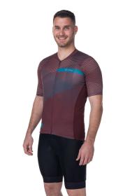 Kilpi NERITO-M tmavě červený pánský cyklistický dres