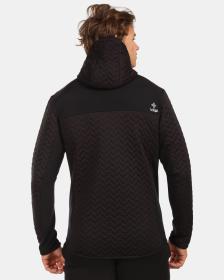 KILPI NEVIA-M Černá pánská zateplená fleecová mikina