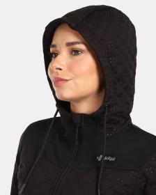 KILPI NEVIA-W Černá dámská zateplená fleecová mikina