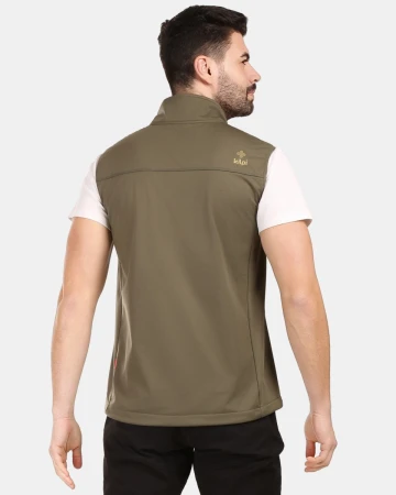 KILPI NOIL-M Khaki pánská softshellová vesta