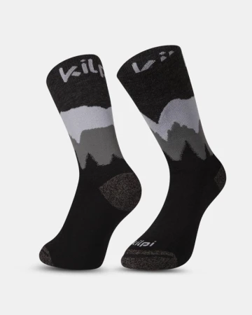 KILPI NORS-U Černé unisex turistické ponožky KILPI NORS-U Černé unisex turistické ponožky