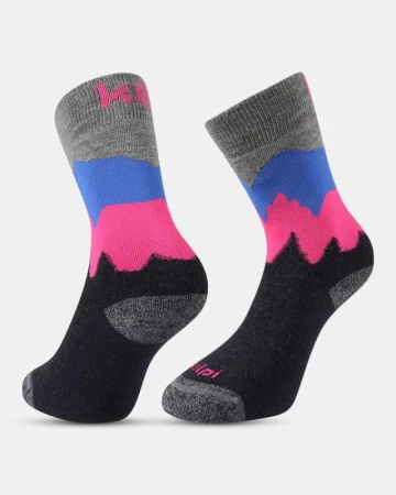 KILPI NORS-U Tmavě modré unisex turistické ponožky KILPI NORS-U Tmavě modré unisex turistické ponožky