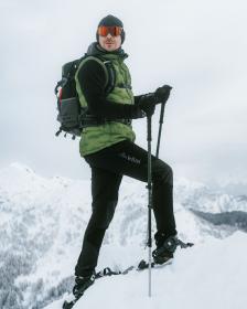 KILPI NUUK-M černé pánské outdoorové kalhoty