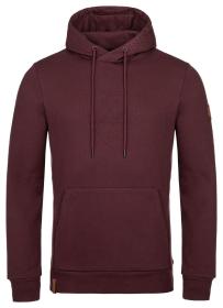 KILPI ODISEA-M Tmavo červená pánska mikina