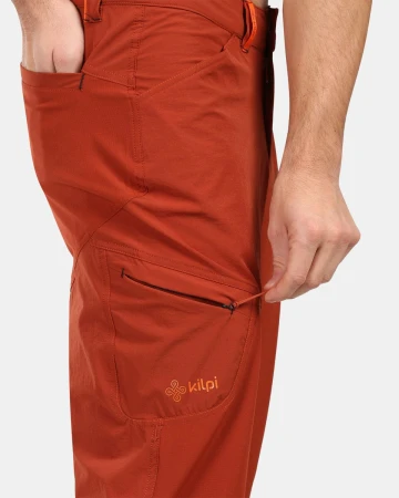 KILPI OLPRA-M Hnědé pánské 3/4 outdoorové kalhoty