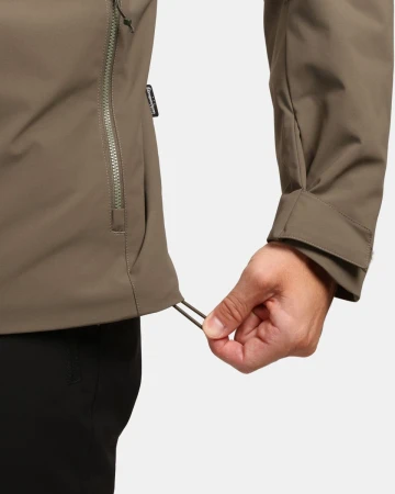 KILPI OLVERA-M Khaki pánská outdoorová bunda